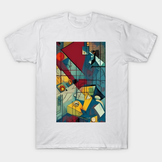 Cubist Line Composition T-Shirt by Dturner29